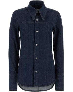 Ami Paris Sharp Collar Shirt - Blue