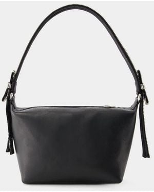 Kara Double Bow Pouch - Black