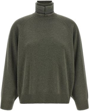 Brunello Cucinelli 'Monile' Insert Jumper - Green