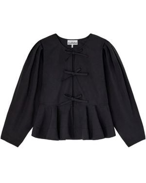Ganni Organic Cotton Blouse - Black