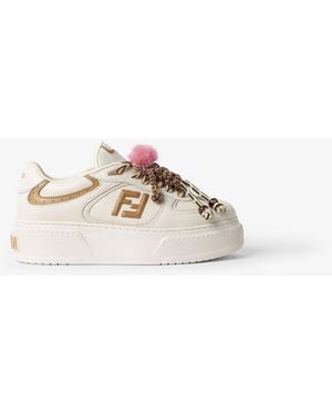 Fendi Match Low Top Platform - Natural