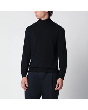Drumohr Wool Turtleneck Sweater - Black