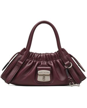 Marc Jacobs The Small Satchel Leather Shoulder Bag - Purple