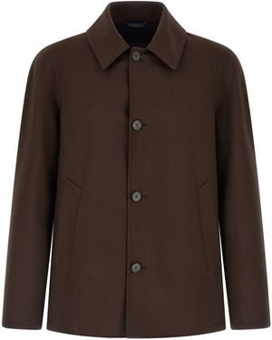Herno Cool Wool Jacket - Brown