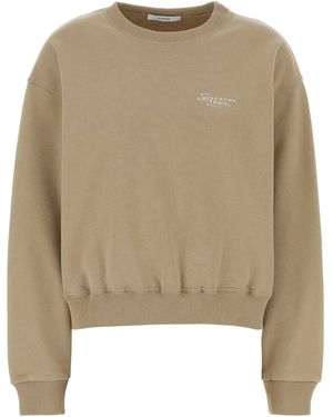 Givenchy Logo Crew Neck Sweatshirt - Natural