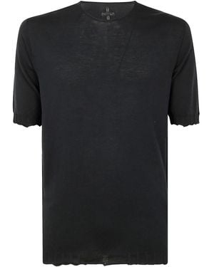 MD75 Short Sleeves Round Neck Sweater F. 15 - Black