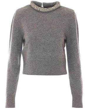Pinko Wool Blend Sweater - Gray