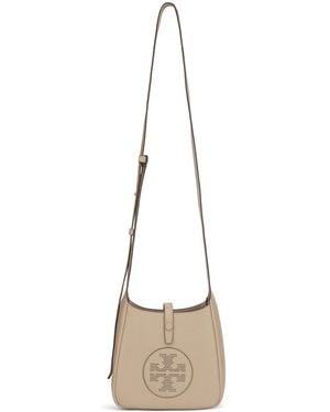 Tory Burch Miller Leather Hobo Bag - Natural