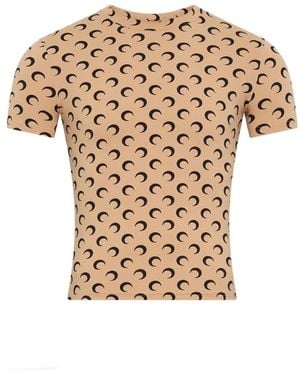 Marine Serre T-Shirt "Moon" - White