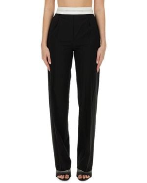 Alexander Wang Pants With Logo - Black
