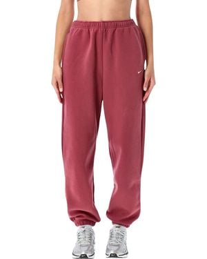 Nike Studio Fleece Sweatpants - Red