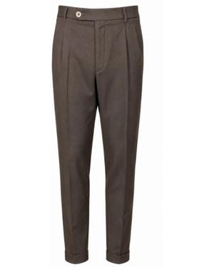 GTA Cotton Lino Polyamide Trousers - Grey