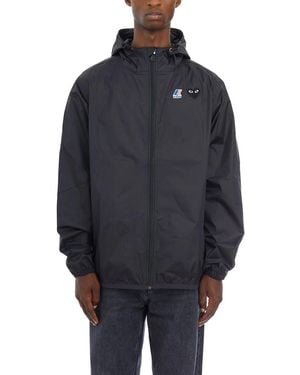 COMME DES GARÇONS PLAY Cdg X K-Way Hooded Jacket - Blue