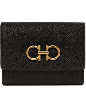 Ferragamo Calf Leather Wallet - Black
