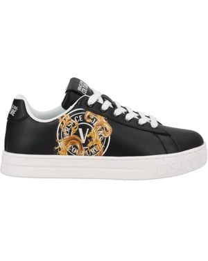 Versace Jeans Couture Leather Sneaker - Black