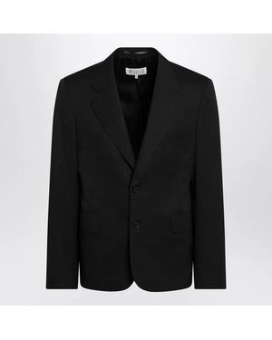 Maison Margiela Wool Singlebreasted Jacket - Black