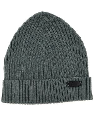 Brioni English Ribbed Beanie - Green