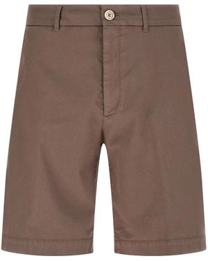 Brunello Cucinelli American Pima Cotton Bermuda Shorts - Brown