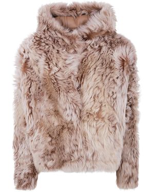 Yves Salomon "Hoodie 61Cm" Jacket - Pink