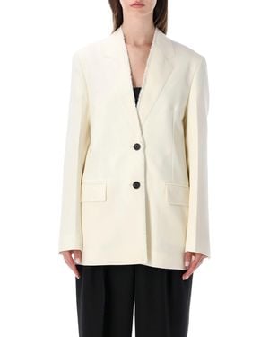 TOTEME Raw Lapel Jacket - Natural