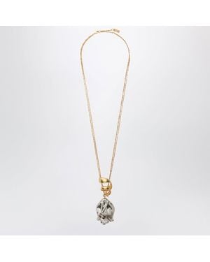 Chloé Flower Pendant Necklace - White