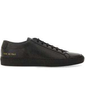 Common Projects Leather Achilles Low-Top Sneakers - Black