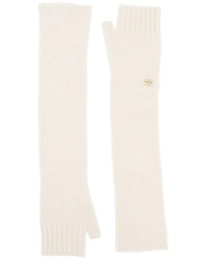 Ganni Wool Gloves - White