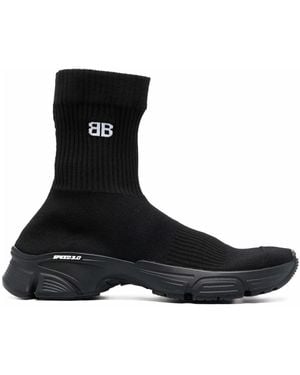 Balenciaga Speed 3.0 Logo Sneakers - Black