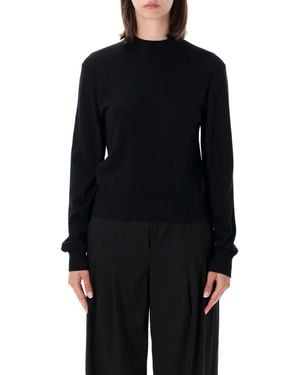Lanvin Gross Grain Knot Sweater - Black