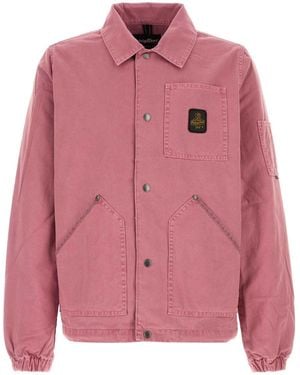 Refrigiwear Dark Denim Tabbs Jacket - Pink