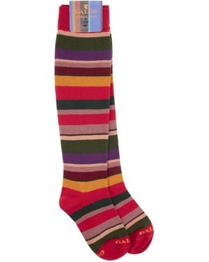 Gallo Cotton Long Sock - Red