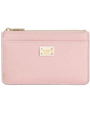 Dolce & Gabbana Dolce & Gabbana Leather Card Holder - Pink