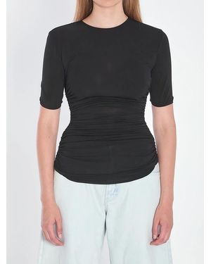 Alaïa Alaia Gathered Waist Sweater - Black
