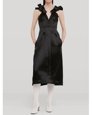 Jil Sander Satin Dress - Black