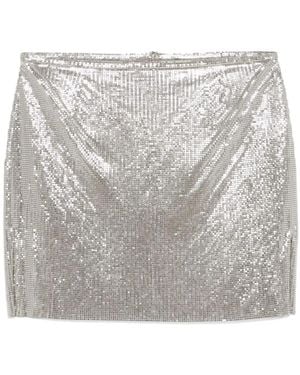 Rabanne Chainmail Mini Skirt - Gray