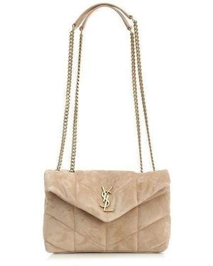 Saint Laurent Puffer Toy Mini Bag - Natural