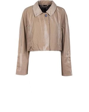 Acne Studios 100% Cotton Coat - Natural