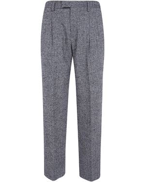 Lardini "Le Origini" Regular Fit Trousers - Grey