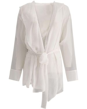 Max Mara Silk Chiffon Jacket - White
