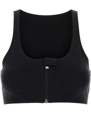 Alaïa Stretch Nylon Bra - Black