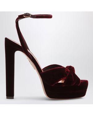 Aquazzura Cupid Platform Sandals - White