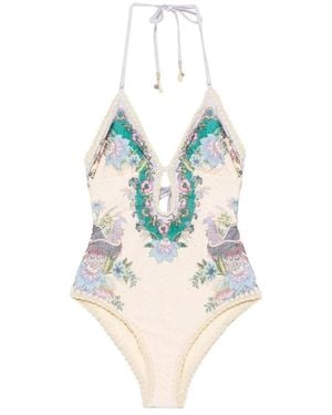 Zimmermann Indra Swimsuit - Blue