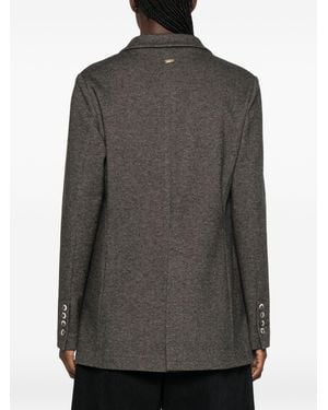 Herno Double-Breasted Notched-Lapels Blazer - Gray