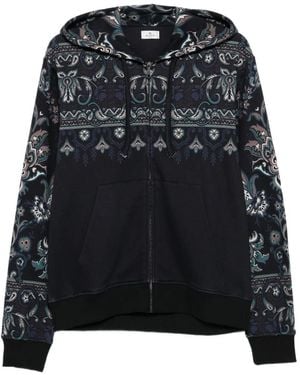 Etro Zipped Hoodie - Black