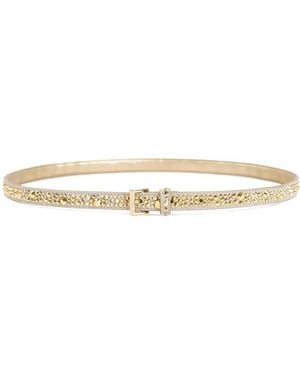 Prada Embellished Suede Belt - Natural