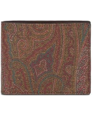 Etro Arnica Bi-Fold Wallet - Brown