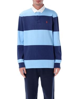 Polo Ralph Lauren Iconic Striped Rugby Shirt - Blue