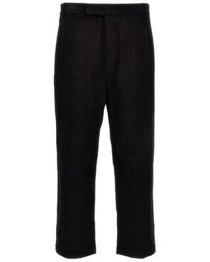 Thom Browne Cotton Corduroy Pants - Black