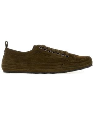 Tom Ford Suede Dean Trainer - Green