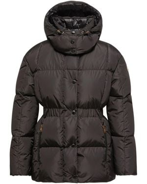 Moncler Agneux Hooded Short Down Jacket - Black
